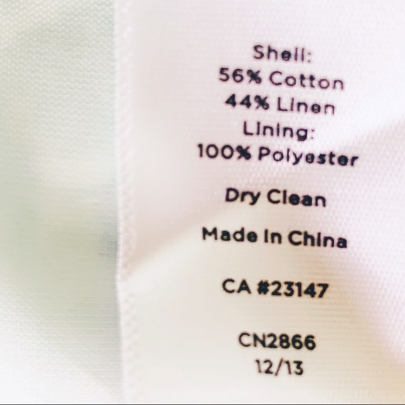 TALBOTS Mirrored Floral Print Linen Shift Dress - Picture 8 of 8